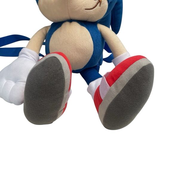 SEGA Sonic The Hedgehog Video Game Character Plush Backpack 20”H Kids - Picture 6 of 10